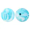 Cuentas Redondas de Silicona de 15 mm Color Caramelo Silicona Grado Alimenticio Mordedor de Bebé Pulsera Collar Cuentas Sueltas en Stock