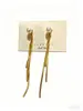 Pendientes Largos Coreanos 2026, Estilo de Uso Bidireccional, Pendientes Sencillos para Mujer, Diseño Único de Borla, Elegantes Pendientes de Aguja de Plata S925