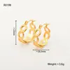 Pendientes Europeos y Americanos de Moda Nuevos Tendencia Diseño de Nicho Encaje Calado Versión Ancha Pendientes en Forma de C Pendientes Retro Joyería