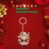 Pingente de chaveiro de Natal transfronteiriço acrílico 2D novo decoração de chaveiro de mochila para festa de Natal