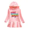 Sudadera con capucha y vestido nuevo para niños Otoño e Invierno 2023 Dibujos Animados Niña Bebé Transfronterizo Casual Estilo Occidental Vestido