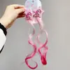 Peluca Trenzas con Mechas para Niños Little Pony, Lindos Accesorios para el Cabello de Dibujos Animados Estrella para Niñas, Pinzas para Cabello Rizado