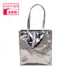 Fabricante de Bolsas Yiwu Personalizado Estilo Exportação Espelho Prata PU Bolsa Feminina Bolsa Transversal para Exterior Sacola de Compras