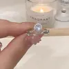 Tendência do TikTok Joias Anel de Diamante Anel Estrelado Imitação de Moissanita Moda Feminina Zircônia de Alta Qualidade Fornecimento