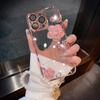 Adecuado para Funda de Teléfono Móvil Iphone16 Diamante de Imitación Transparente Apple 17 Promax Cubierta Protectora Celebridad de Internet Nuevo Estilo 15 Sentido de Alta Gama