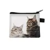 Porta-moedas de gato transfronteiriço quente estudante fofo crianças desenho animado criativo bolsa de armazenamento portátil um lote quente