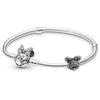 PAN Pando Estilo Simples Pulseira Feminina Pulseira de Cordão Charme Pulseira Feminina DIYPandoro Pingente Jóias Pulseira
