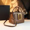 Bolso Cuadrado Pequeño Estilo Francés de Piel Genuina 2026 Nuevo Diseño de Nicho Bolso de Mano Simple Versátil Bolso de Hombro Bolso Cruzado para Viajes