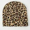 Explosiones transfronterizas Gorro de punto para hombre y mujer Estampado de patrón de leopardo Cálido grueso Deportivo moderno Cool Elástico Otoño e Invierno Viajes