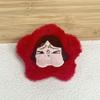 Broche de Pelúcia Estrela de Cinco Pontas Acessórios Decoração de Sapato Acessórios para Enfeite DIY Chaveiro Menina Boneca Natal