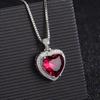 Collar de moissanita de imitación de 2 quilates para mujer, chapado en platino pt950, cadena para clavícula, colgante de circonita de ocho corazones y ocho flechas, joyería