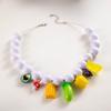 Collar de Aguacate con Perlas Blancas Estilo Bohemio Transfronterizo Europeo y Americano Estilo Playa Vacaciones Lindo Collar de Verdura para Mujeres