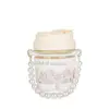 Pulsera de Perlas Muy Atractiva, Vaso de Vidrio para Agua, Taza Pequeña Estilo Fragante, Taza de Doble Uso Souvenir, Regalo para Niñas, Taza con Popote