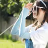 Mangas de Seda Protectoras del Sol Anti-Hielo para Brazos Protección Larga para Conducir Mangas de Hielo para Ciclismo Mangas de Verano Uv para Hombre al Aire Libre Mujeres