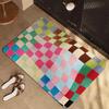 Alfombrilla Creativa de Baño Dopamina Absorbente Secado Rápido Tablero de Ajedrez Barro de Diatomeas Cojín Suave Alfombra Antideslizante para Puerta de Baño