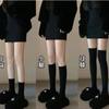 Meias Pretas Meia-calça Feminina Primavera e Outono Veludo Cano Longo Acima do Joelho Meias Japonesas Jk para Panturrilha Não Caem Tubo Pressão Pernas Finas