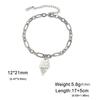 Moda Simple Tentación de Comida Damas Chica Pulsera Romántica Corte Acero de Titanio Colgante de Helado Pulsera de Acero Inoxidable