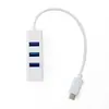 Hub USB Regleta Hub Pequeña 2.0 Mini Pequeño Hub de 4 Puertos Mini Compacto Hub USB Uno a Cuatro