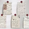 10 Postales retro europeas con letras tarjeta nostálgica pegatinas de pared arte de pared decorativo mensaje tarjeta pequeña venta al por mayor