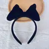 Diadema de felpa antideslizante para mujer, diadema para el pelo, accesorios para el pelo, máscara facial de dibujos animados linda nueva