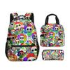 Producto Nuevo Transfronterizo Dandy's World Dandy's World Mochila Escolar para Estudiante Bolsa para el Almuerzo Estuche para Lápices Juego de Tres Piezas