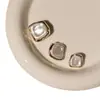 Botões Pequenos Perfumados de Alta Qualidade com Diamantes, Botões de Pérola Branca, Botões para Cardigan de Lã Rosa