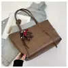 Bolso Transfronterizo Simple y Moderno de Gran Capacidad para Mujer 2026 Nuevo Modelo Bolso Tote para Estudiante Bolso de Hombro Retro para Viajes