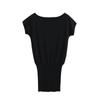 2025 Nuevo Vestido Francés de Alta Gama Sexy para Chicas Calientes, Ceñido a la Cintura, Hombros Descubiertos, Falda Corta Bodycon Adelgazante, Moderno