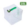Venta Directa Camping al Aire Libre Cubeta Plegable de 20L Bolsa de Agua de Plástico Transparente Hervidor de Agua de PVC de Gran Capacidad Bolsa Portátil para Agua Potable