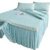 Alfombrilla Refrigerante de Látex para Supermercado de Verano al por Mayor, Faldón de Cama de Seda Hielo, Juego de Tres Piezas para Dormitorio de Estudiantes, Uso Doméstico, Lavable a Máquina, Plegable