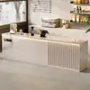Mostrador de Bar Mostrador de Caja Mostrador Comercial Catering Tienda de Té con Leche Café Bar de Agua Gabinete Integrado Lujo Ligero Sensación de Gama Alta Recepción