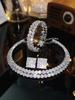 Europa y Estados Unidos sentido de alto nivel transfronterizo súper flash diamante completo fila sencilla doble fila collar gargantilla moda de lujo para mujer cadena de clavícula collar
