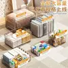 Caja de almacenamiento transparente caja de almacenamiento para juguetes y refrigerios para el hogar caja organizadora de ropa cesta de almacenamiento rectangular con tapa caja de almacenamiento