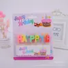 Venta al por mayor de fábrica vela creativa de letra de cumpleaños decoración de pastel feliz cumpleaños vela artesanal