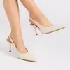 Nuevas Sandalias de Tacón de Aguja para Mujer Estilo Verano 2025 con Puntera Puntiaguda, Tiras en los Dedos y Color Sólido, Modernas Sandalias de Tacón Alto