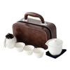 Juego de té kung fu de viaje para exteriores portátil Taza Express Tapa tazón juego de taza de té para el hogar simple regalo de negocios venta al por mayor