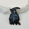 Novo Pingente de Abóbora e Aranha de Madeira Impresso em Um Lado para Halloween Acessório DIY Estilo Vintage Retrô