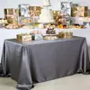 Nova Toalha de Mesa Branca para Conferência com Toque de Luxo Leve e Sofisticado, Adequada para Hotéis, Restaurantes Ocidentais, Mesas de Sobremesa de Aniversário, Toalha de Mesa Retangular de Cetim