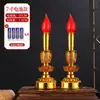Vela Eletrônica Lâmpada Eterna Deus da Riqueza LED Recarregável Lâmpada de Altar para Buda Suporte de Vela de Piscina Frontal para Casa Lâmpada de Buda