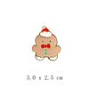 Insignia Metálica de Santa Claus Linda de Dibujos Animados Regalo de Navidad Accesorios para Ropa Broche Dulces Decoraciones para Bolsas