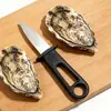 Ferramenta de Churrasco de Aço Inoxidável Específica para Cozinha Faca para Ostras para Uso Doméstico, Adequada para Abrir Ostras, Vieiras e Conchas de Frutos do Mar