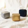 Fabricante de Lata Quadrada em Formato de Coração Vela Perfumada Atacado Decoração Simples Criativa Lata Quadrada Pequena Colorida Vela Perfumada