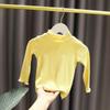 Camiseta Base para Niña para Primavera y Otoño 2026, Camiseta de Manga Larga Lisa con Borde de Volantes Elegante para Niños, Top para Niña Pequeña