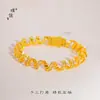Tienda de Oro Puzuo Oro Brillante 24K Pulsera de Línea Telefónica Enrollada Full Diamante Diseño de Nicho Joyería de Lujo Ligero para Mujeres