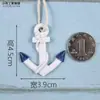 Ornatos Decorativos Pequenos para Pendurar DIY Mediterrâneo Mini Decorações de Parede Criativas Acessórios Feitos à Mão Argolas de Natação de Peixe Âncora Decorações para Pendurar de Jardim de Infância