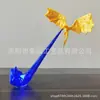 Novo produto transfronteiriço Dragon Flame Book Nook, luminária de estante luminosa com chama de dragão cuspidor de fogo, artesanato impresso em 3D