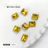 Joias para Unhas Artísticas de Açúcar Rochoso Diamantado Retangular Ângulo Reto Fundo Pontiagudo Diamante Quadrado Cubo de Gelo de Açúcar Pedras Strass para Unhas de Vidro Atacado Strass de Cristal