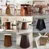 Soporte de pata de mesa redonda patas de mesa de madera maciza mesa de comedor base de mármol travertino pata de mesa cilíndrica irregular cono chino