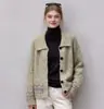 Cárdigan de punto con patrón geométrico estilo retro, nueva colección otoño/invierno 2026, corte holgado, adelgazante, de un solo botón, con cuello de solapa