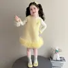 Vestido de Niña Otoño 2026 Nuevo Estilo Infantil Estilo Pequeño Chanel Primavera Otoño Vestido Chaleco Moda Bebé Otoño Vestido de Princesa